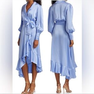 Zimmermann Silk Wrap Midi-Dress Size:US8